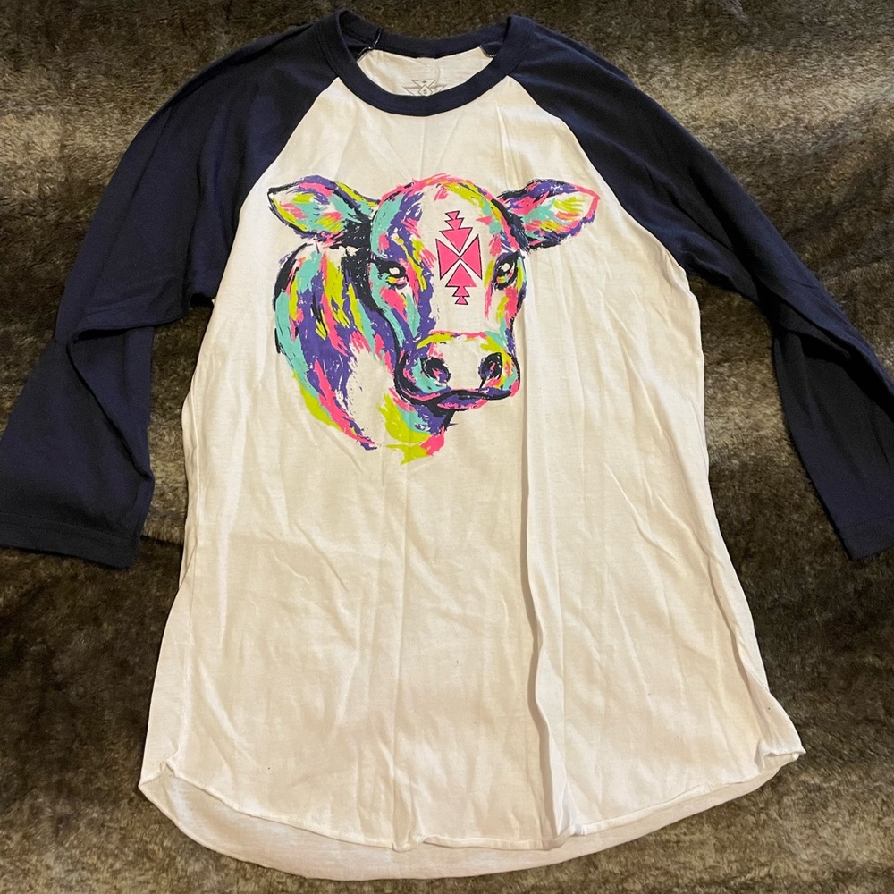 Western baseball tee